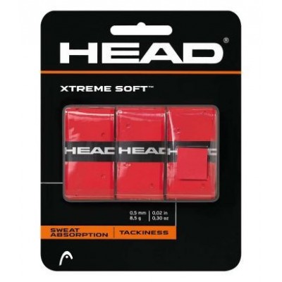 Blister Overgrips Head Xtreme Soft Rojo 3 Unidades