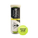 Bote de 3 Pelotas Dunlop Tour Brillance