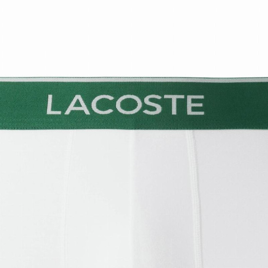 Boxers Lacoste Negro Blanco Gris Vigore 3 Unidades
