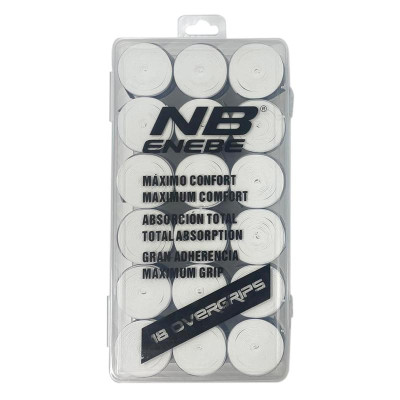 Caja Enebe Liso Blanco 18 Overgrips