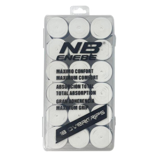 Caja Enebe Liso Blanco 18 Overgrips