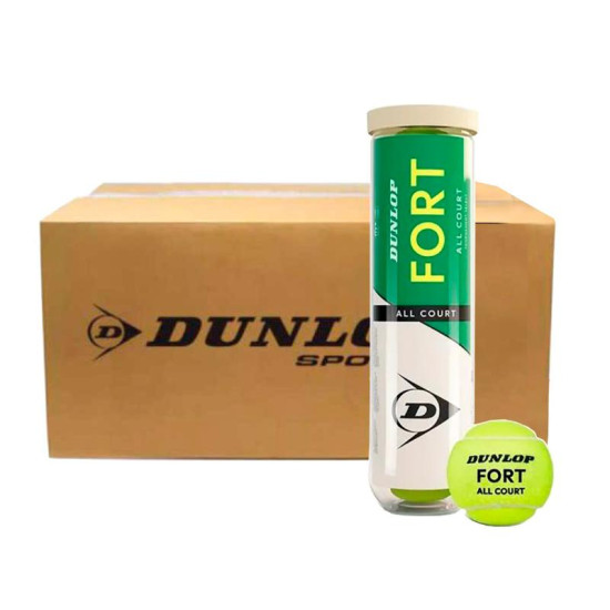 Cajon 72 Pelotas - 18 Botes de 4 Uds - Dunlop Fort All Court Tennis