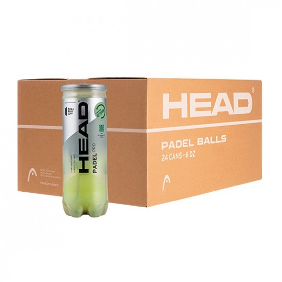 Cajon 72 Pelotas - 24 Botes de 3 uds - Head Padel Pro