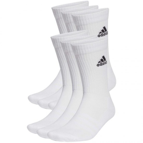 Calcetines Adidas Cushioned Clasicos Blanco 6 pares