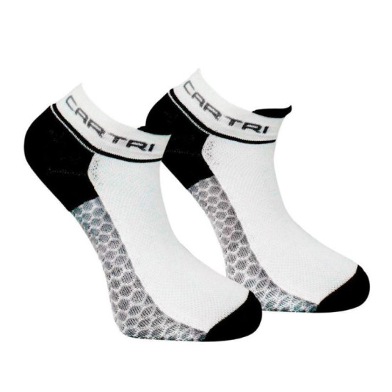 Calcetines Cartri Adler Crew Blanco Negro 1 Par
