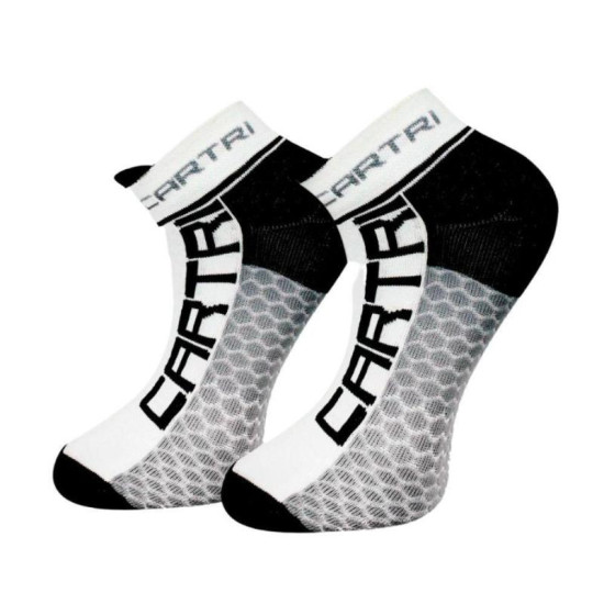 Calcetines Cartri Adler Crew Blanco Negro 1 Par