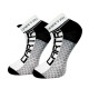 Calcetines Cartri Adler Crew Blanco Negro 1 Par