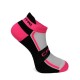 Calcetines Cartri Slash Crew Blanco Fucsia 1 Par