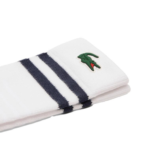 Calcetines Lacoste Sport Corte Alto Blanco Marino 1 Par