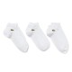 Calcetines Lacoste Sport Corte Bajo Blanco 3 Pares