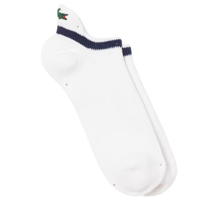 Calcetines Lacoste Sport Corte Bajo Blanco Marino 1 Par