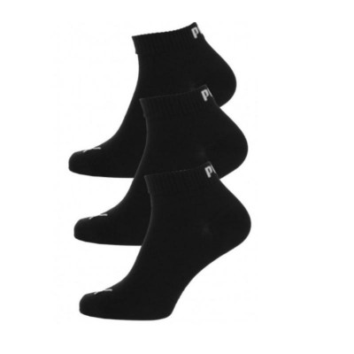 Calcetines Puma Quarter Negro 3 pares