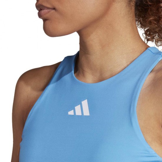 Camiseta Adidas Azul Mujer