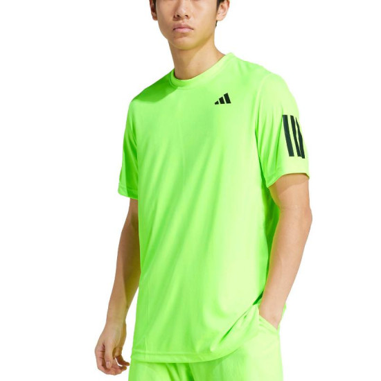 Camiseta Adidas Club 3 Stripes Lucid Limon
