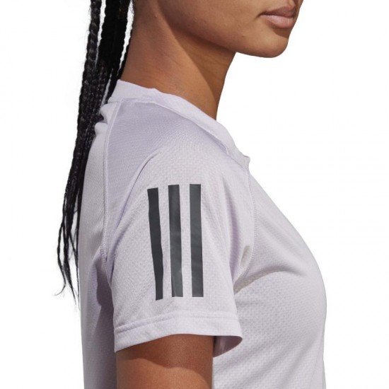 Camiseta Adidas Club Lavanda Negro Mujer