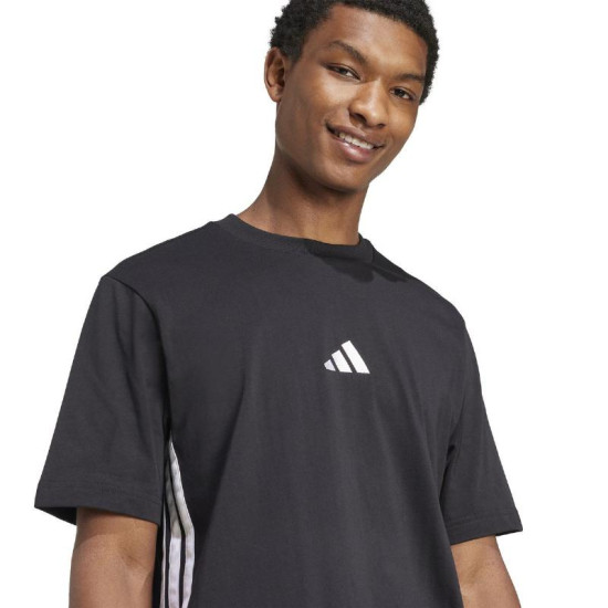 Camiseta Adidas Essentials Negro Blanco