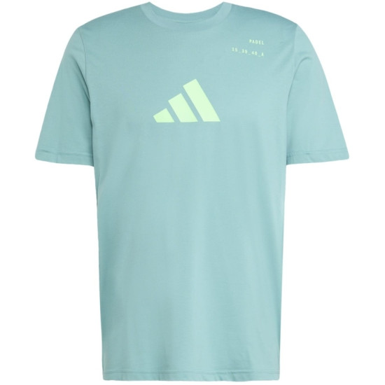 Camiseta Adidas Padel Graphic Verde Azulado