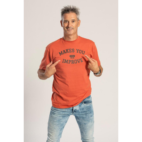 Camiseta Algodon Nox Basic Teja Negro