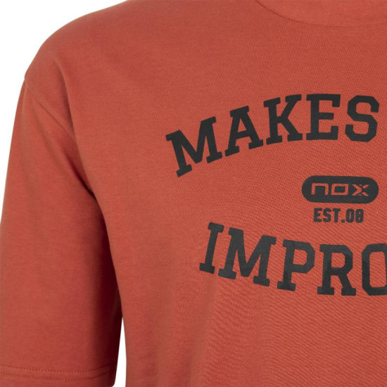 Camiseta Algodon Nox Basic Teja Negro