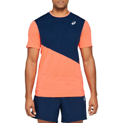 Camiseta Asics Club Coral Marino