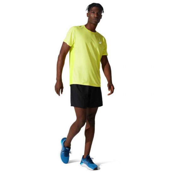 Camiseta Asics Core SS Amarillo Fluor