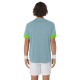 Camiseta Asics Court Azul Lima Electrico