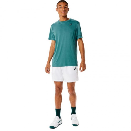 Camiseta Asics Court SS Verde Pino