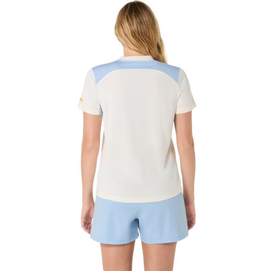 Camiseta Asics Padel Court Crema Mujer