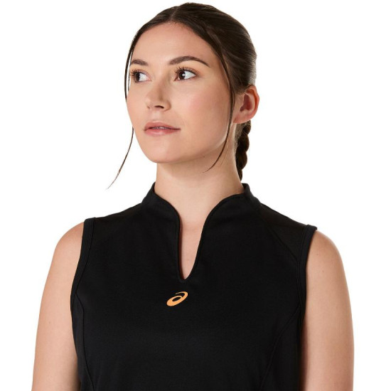 Camiseta Asics Padel Court Negro Mujer