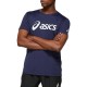 Camiseta Asics Silver Azul Peacoat Blanco Brillante