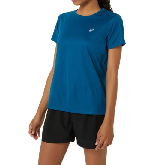 Camiseta Asics Silver Azul Petroleo Mujer