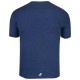 Camiseta Babolat Exercise Azul Oscuro Jaspeado