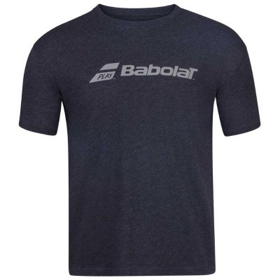 Camiseta Babolat Exercise Negro Jaspeado