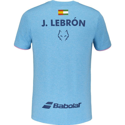 Camiseta Babolat Juan Lebron Azul Rosa