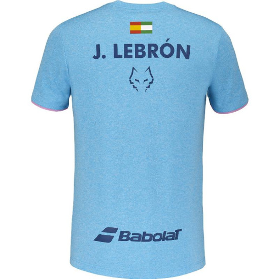 Camiseta Babolat Juan Lebron Azul Rosa