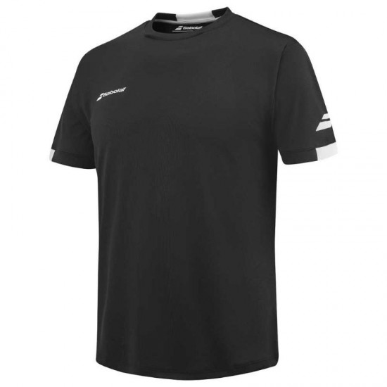 Camiseta Babolat Play Crew Negro Blanco