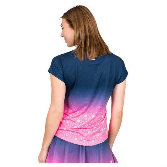 Camiseta Bidi Badu Colortwist Rosa Azul Oscuro Mujer