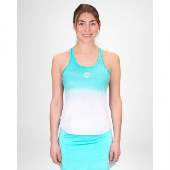 Camiseta Bidi Badu Crew Gradiant Aqua Azul Mujer