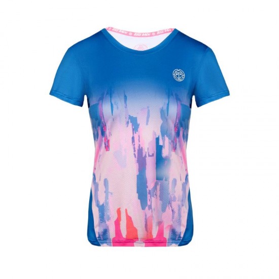 Camiseta Bidi Badu Eve Tech Azul Rosa Mujer