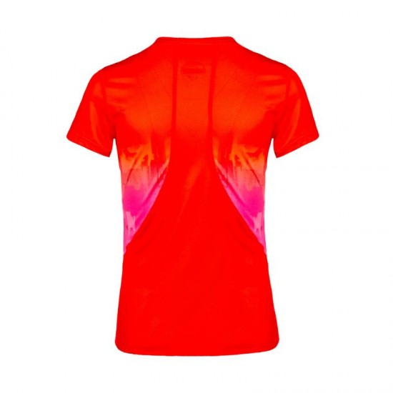 Camiseta Bidi Badu Eve Tech Rojo Rosa Mujer