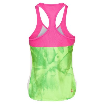 Camiseta Bidi Badu Fleur Verde Neon Rosa