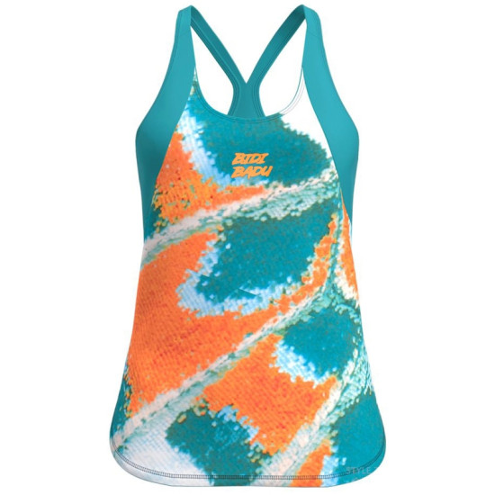 Camiseta Bidi Badu Melbourne Petroleo Naranja Mujer