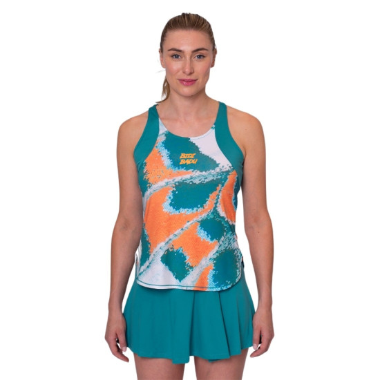 Camiseta Bidi Badu Melbourne Petroleo Naranja Mujer