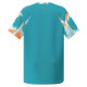 Camiseta Bidi Badu Melbourne V-Neck Petroleo Naranja