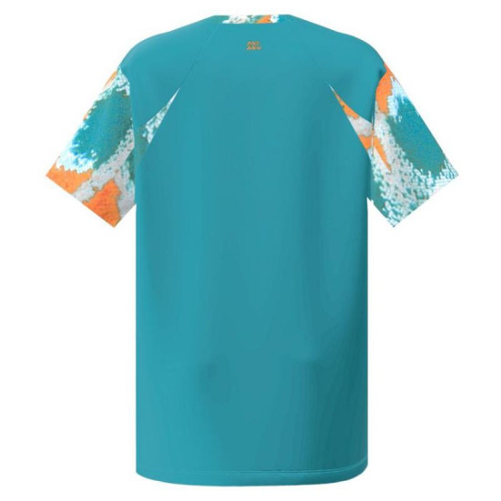Camiseta Bidi Badu Melbourne V-Neck Petroleo Naranja Junior