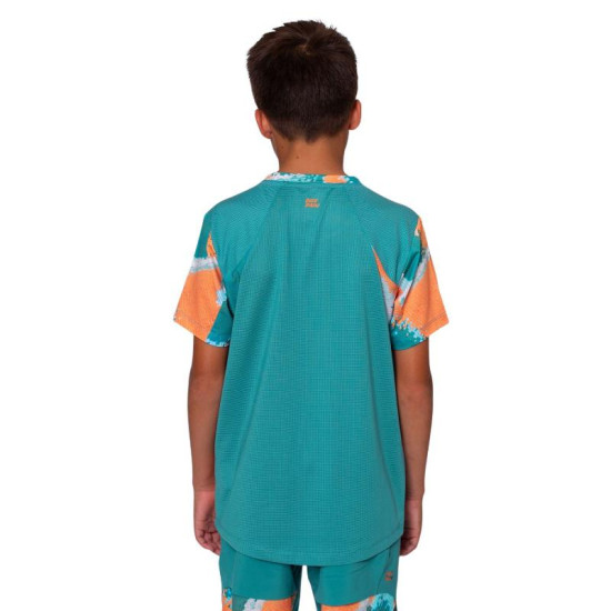 Camiseta Bidi Badu Melbourne V-Neck Petroleo Naranja Junior