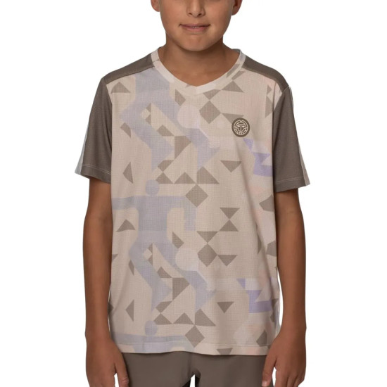 Camiseta Bidi Badu Paris Beige Marron Junior