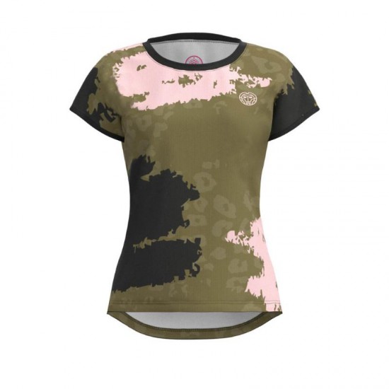 Camiseta Bidi Badu Pure Wild Oliva Gris Oscuro Mujer