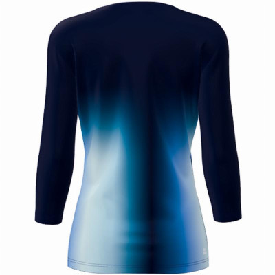 Camiseta Bidi Badu Spectrum V-Neck Aqua Azul Oscuro Mujer