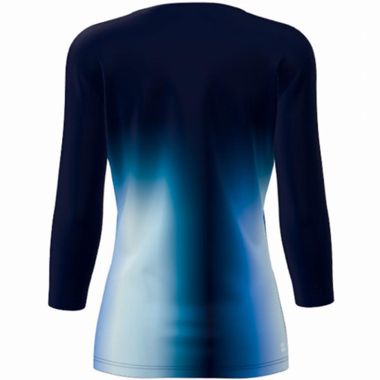 Camiseta Bidi Badu Spectrum V-Neck Aqua Azul Oscuro Mujer